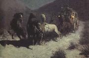 Frederic Remington A Taint on the Wind (mk43) Sweden oil painting artist